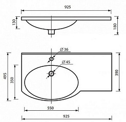 Misty Мебель для ванной Флори 90 L с Б/К – фотография-8