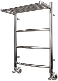 Point Полотенцесушитель водяной П3 400x600 PN04146P с полкой хром – фотография-1