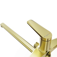 Tokito Смеситель для ванны KIN брашированное золото TOK-KIN-1015 – фотография-10