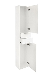 Misty Шкаф-пенал Престиж 35 R белый/серебряная патина – фотография-4