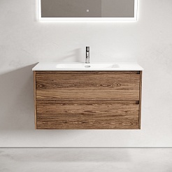 Sancos Тумба под раковину Libra 100 дуб чарльстон – фотография-3