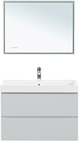 Aquanet Мебель для ванной Джейн 2.0 100 Flash подвесная белый сатин