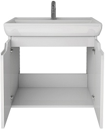 Dreja Тумба под раковину Q (D) 60 подвесная белая – фотография-5