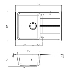 Акватон Кухонная мойка "Аманда" 1A712832AD220 без комплектации – фотография-2