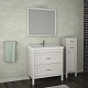 ASB-Woodline Зеркало для ванной Римини 80 патина, серебро, массив ясеня – фотография-10