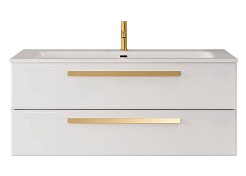 BelBagno Мебель для ванной Eco Cer-N 120 CZR-8073-120 bianco opaco ручки сатиновое золото – фотография-2