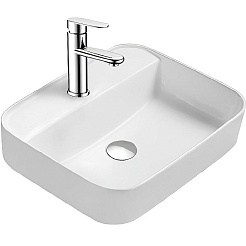 Aquatek Накладная раковина Вега AQ5506-MW матовая белая – фотография-1