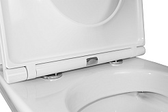 Azario Унитаз-компакт Dante AZ-93589 безободковый с бачком с сиденьем микролифт белый – фотография-13