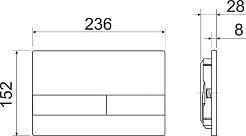 Ceramicanova Подвесной унитаз Metropol Rimless с шумоизоляционной панелью CN1000 с системой инсталляции Envision кнопка Flat хром матовый – фотография-7