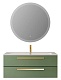 Cezares Тумба с раковиной Eco Cer-N 120 фисташковый софт CZR-8073-120 ручки сатиновое золото – фотография-14