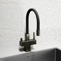 Sancos Смеситель для кухни Arno SC4005GG вороненая сталь – фотография-5