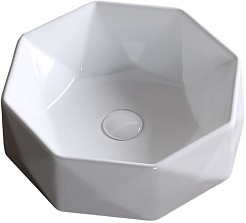 Ceruttispa Раковина накладная 42 CR0051A белая – фотография-1