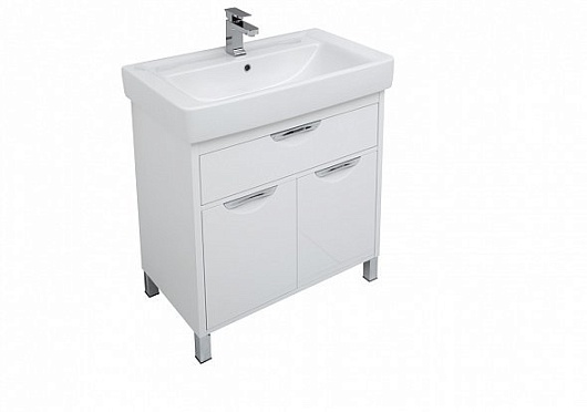 Aquanet Комплект мебели Гретта 80 new, белый – картинка-9