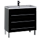 Aquanet Мебель для ванной "Верона 90" черная напольная (230317) – фотография-14