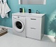 Mixline Тумба с раковиной Атлантик 110 R под стиральную машину белая – картинка-10