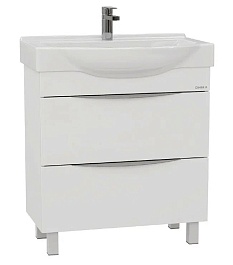 Onika Тумба с раковиной Навиа 65 напольная белая – фотография-1