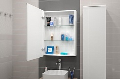 Misty Зеркало-шкаф для ванной Алюр 60 L – фотография-2