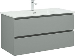 Aquanet Мебель для ванной Вега 2.0 100 Flat подвесная мисти грин матовая – фотография-4