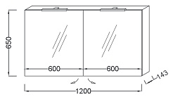 Jacob Delafon Зеркало Reve 120 белый – фотография-2