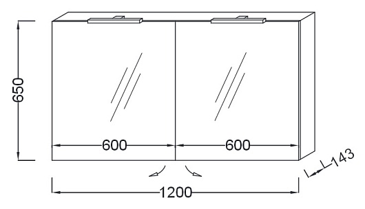 Jacob Delafon Зеркало Reve 120 белый – фотография-2