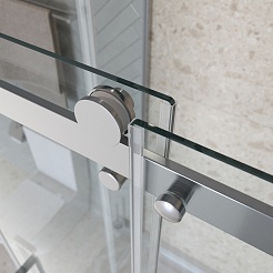 BelBagno Душевой уголок Marino MARINO-2-AH-1-120/100-C-Cr 120x100 профиль хром стекло прозрачное – фотография-5