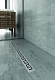 BERGES Wasserhaus Душевой лоток B1 Antik 600 хром глянец, горизонтальный выпуск – фотография-11