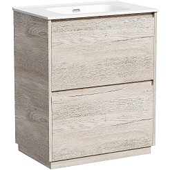 Sancos Тумба с раковиной Libra Floor 70 дуб галифакс натуральный раковина Element 71 CN7007 – фотография-1