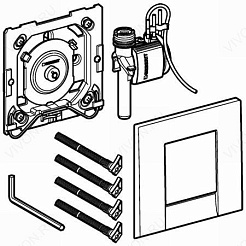 Geberit Ручной пневмопривод смыва "HyTouch Bolero" 116.012.21.1 для писсуара – фотография-5