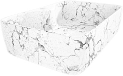 Teymi Раковина накладная Helmi S 48 T50298 белый мрамор – фотография-2
