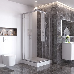 Taliente Душевой уголок 100/100 TA-10102-1CP – фотография-3