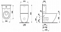 Laufen Унитаз-компакт Pro 8.2595.2.000.231.1 нижняя подводка – фотография-4