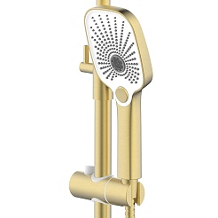 Azario Душевая стойка Conda AZ-K2411MG золото матовое – фотография-6