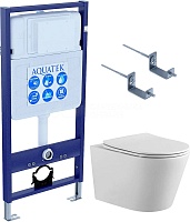 Aquatek Унитаз подвесной Вега AQ1905-00 в комплекте с инсталляцией Standard INS-0000012 и крепления KKI-0000002