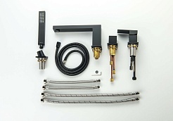 Aquatek Смеситель на борт ванны Либра AQ1648MB матовый черный – фотография-7