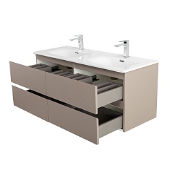 BelBagno Тумба под раковину Kraft 120-2 подвесная Бежевый матовый – фотография-13