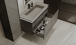 Jorno Тумба под раковину Incline 100 подвесная бетон – фотография-10