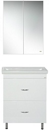 Misty Мебель для ванной Фостер 60 напольная, 2 ящика – фотография-1