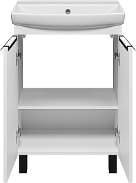 Misty Тумба под раковину Клермонт 60 белая – фотография-4