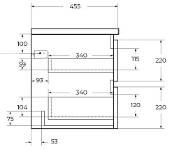 BelBagno Тумба под раковину Albano 80 подвесная Bianco Lucido – фотография-12