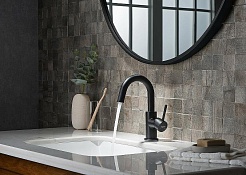 Aquatek Смеситель для раковины Европа AQ1307MB матовый черный – фотография-2