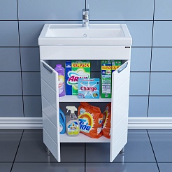 СанТа Тумба под раковину Родос 60 белая – фотография-7