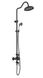 Aquatek Душевая стойка Классик AQ2563MB матовая черная – фотография-1