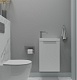 Зов Тумба под раковину Монови Слим 40 подвесная матовая белая – фотография-6