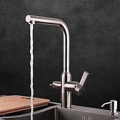 Gappo Смеситель для кухни 35к G4399-4 сатин – фотография-2