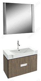 Jacob Delafon Тумба с раковиной "Reve 80" дымчатая, 2 ящика – фотография-4