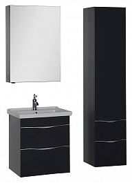 Aquanet Мебель для ванной "Эвора 60" серый антрацит – фотография-4
