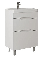 Onika Тумба с раковиной Ламина 80 напольная белая