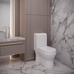 Stella Polare Унитаз-моноблок напольный Кадис KN6171000 белый – фотография-2