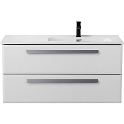 Cezares Тумба под раковину Eco Cer-N 100 R bianco lucido без ручек – фотография-2