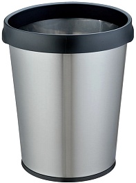 WeltWasser Ведро для мусора WW Quanto MT 12L сталь матовая – фотография-1